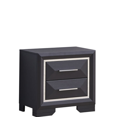 Liverpool G01600-N Nightstand , Black