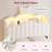 Twin Size Bed Frame With Storage Headboard,Princess Velvet Upholstered Platform Bed Twin With Led Lights & Charging Station,Bow Accent, No Box Spring Needed-1984963497-1984963494