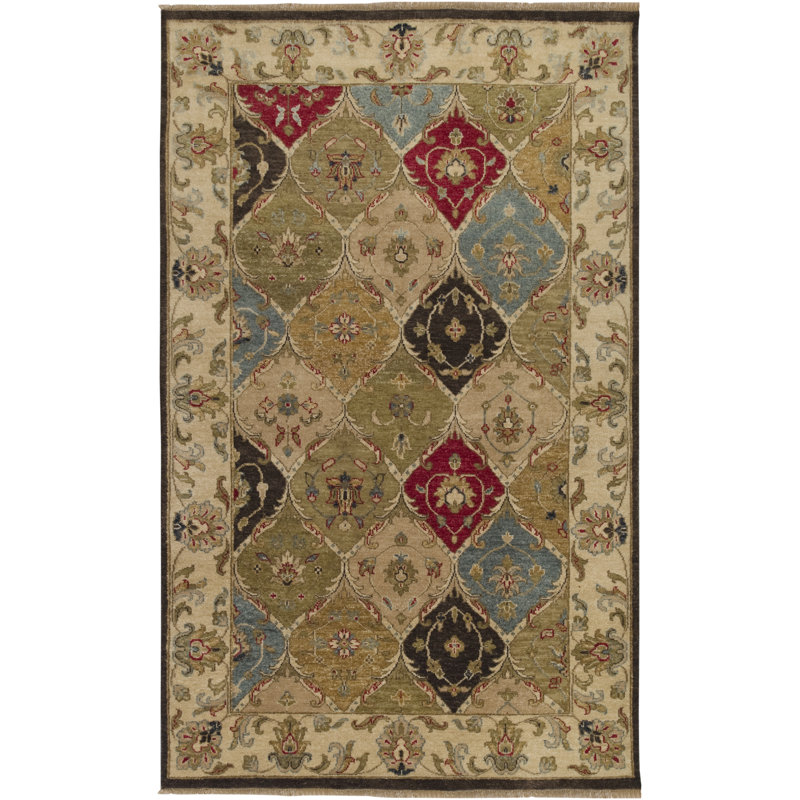 Attleborough Wool Oriental Indoor Rug, Rectangle 2' x 3'