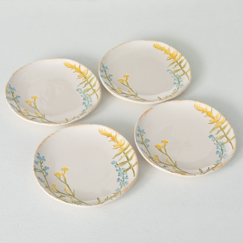 Valdes Herb Imprinted Snack Plates