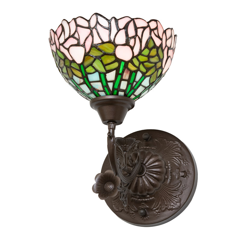 Cabbage Rose 1 - Light Armed Sconce
