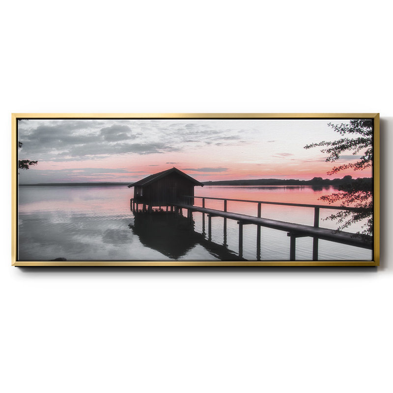October Sunset- Framed Canvas