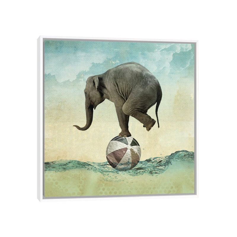 Head Of A Pin by Vin Zzep - Print on Canvas, White Framed, 45.72 cm H x 45.72 cm W