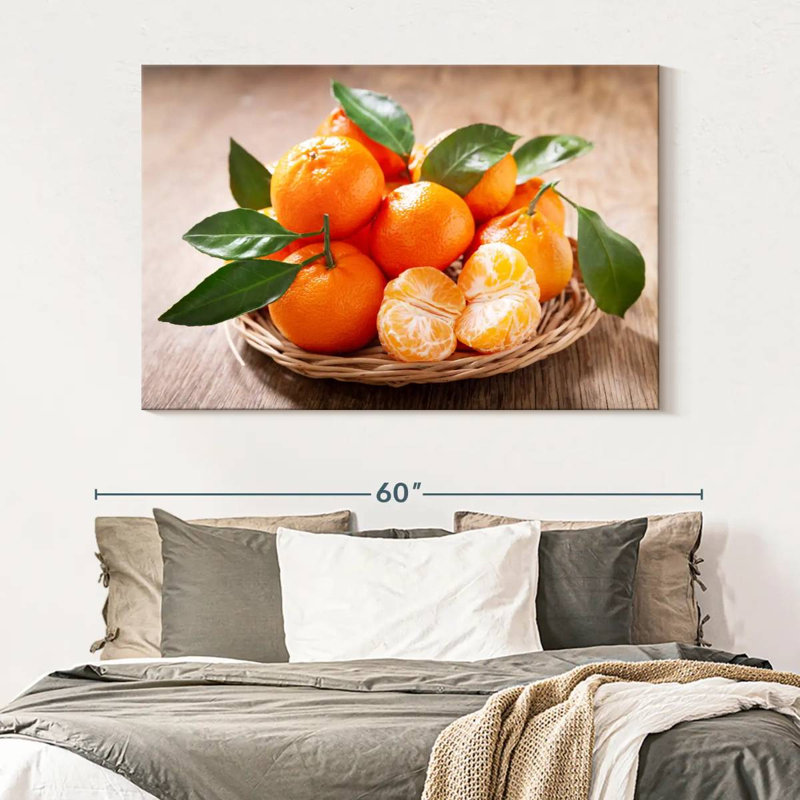 Yarlin Served Mandarin Oranges, 34" H x 51" W