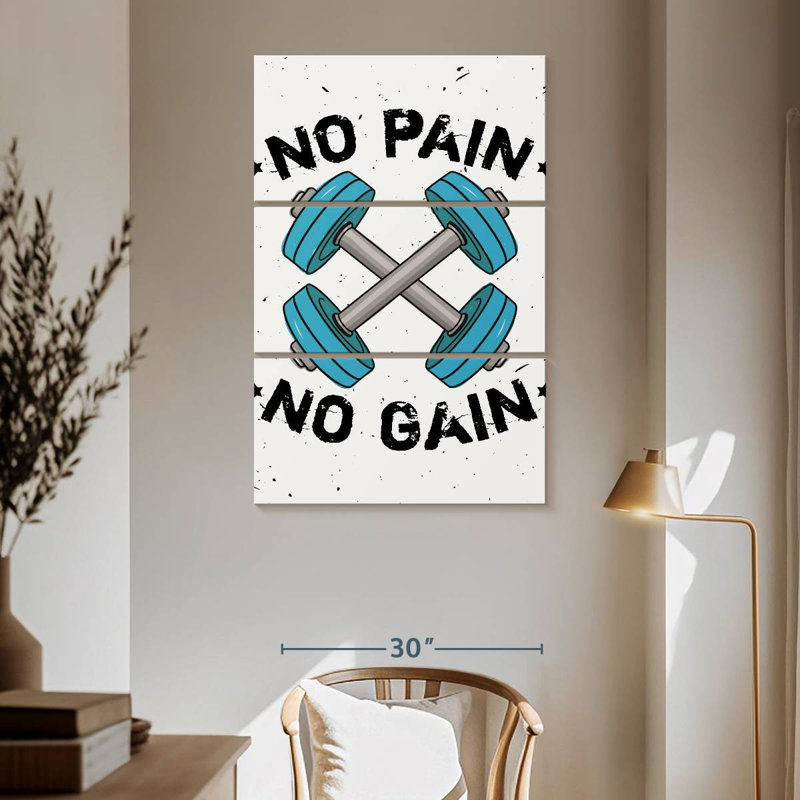 Citation de Tergel No Pain No Gain, H 65 po x l 42 po