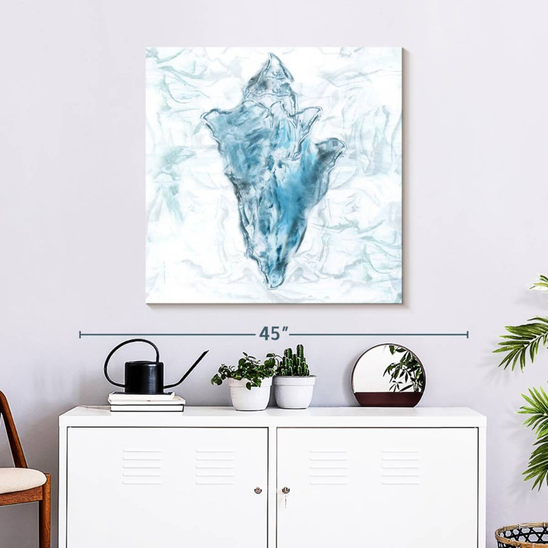 Aletra Blue Marble Coast Shell, 30" H x 30" W