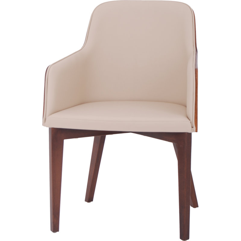Chaise avec accoudoirs en noyer américain Hudson