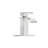 Brushed Nickel Finish Bathroom Sink Tap, 6", Deck-Mounted, Single Lever Handle, , Stainless Steel 304 For Calm Bathrooms Tap Nickel, Deck Mounted, Robust Construction-121612897