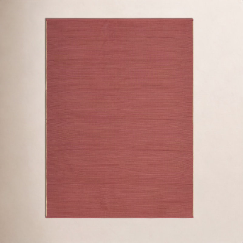 Castanon moderne uni, rouge / brun clair, Rectangle 8 pi x 10 pi