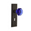 New York Plate with Decorative Keyhole and Waldorf Cobalt Door Knob-419292107
