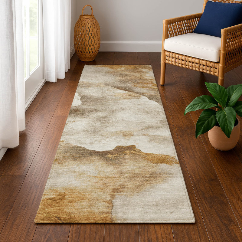 Premium Machine Washable Jacquez AMF1796 Modern Rug, Runner 2'3" x 7'6"