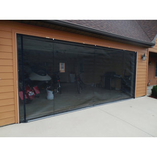 16'W x 7'H Garage Door Screen with Passage Door Lifestyle Screens The Most Versatile Garage Screen On The Planet Finish: White