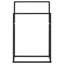 Porte-serviettes autoportant noir 18,9 po x 9,4 po x 30,9 po VidaXL-92933209