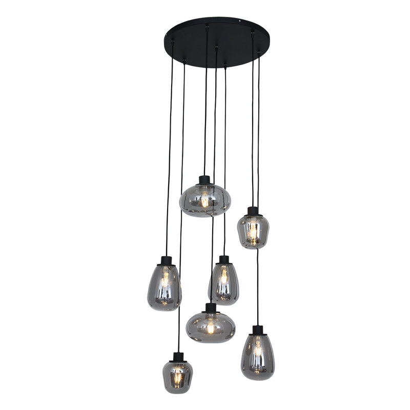 Jay 7 - Light Black Cluster Pendant