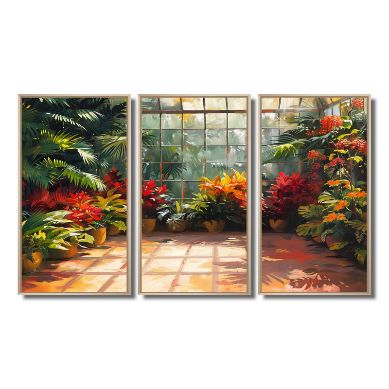 Dillsburg - Greenhouse Wall Art Wall Art, ensemble de salon, Canevas, H 32 po x l 48 po x P 1 po