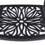 Ensemble de salle à manger 7 pièces en fonte d'aluminium toutes saisons comprenant 2 chaises pivotantes, 4 chaises de salle à manger et une table rectangulaire avec cadre noir (même numéro de pièce: W1710S00370)