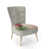 Ombre Red Polyester Blend selected