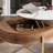  Round Lift Top Coffee Table With Storage, Nesting Table With 3 Stools & Stainless Steel Legs-1621803529