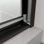 Porte de douche coulissante Bypass, 50 à 54 po x 70 po, verre trempé de 1/4 po, noir mat, rail, poignée en acier inoxydable, fuite, coulissement lisse, finition noire à assemblage rapide, matériaux de qualité, installation simple