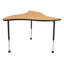 Table d'activité mobile à roulettes à hauteur réglable 48 "x 44" Structure Series-51404073-51954499