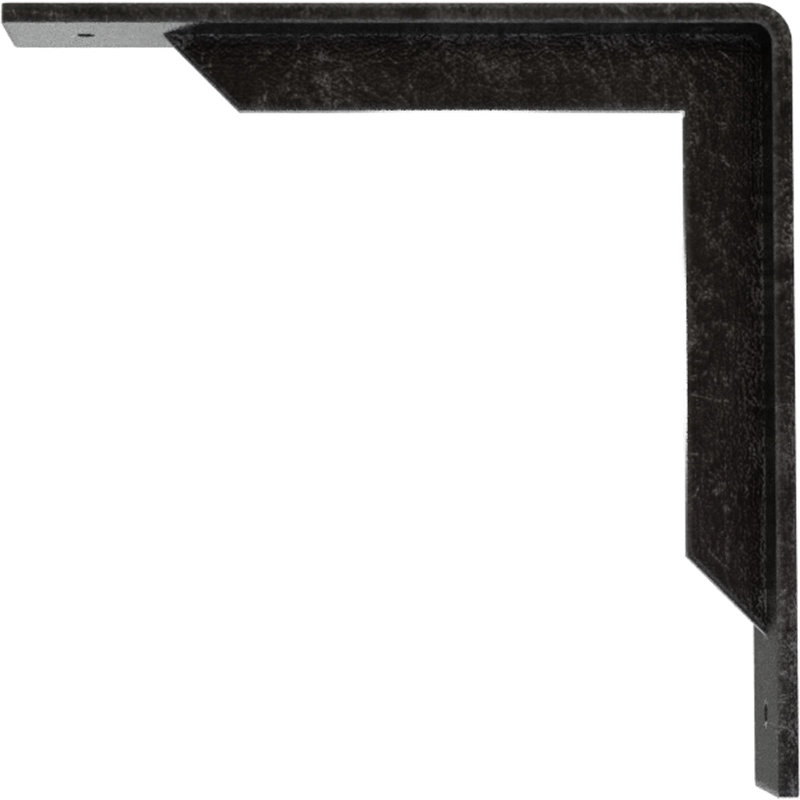 Support en acier Stockport, H 10 po x l 2 po x P 10 po, Argent antique