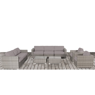 Tressel Fully Assembled 6 Piece Sunbrella Sofa Seating Group with Cushions