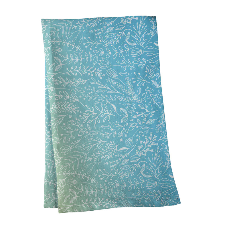 Torchon Mcguigan Ditsy, Sergé de coton, Bleu pâle