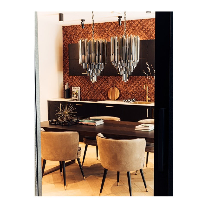 Salerno 4 - Light Chandelier, Brass