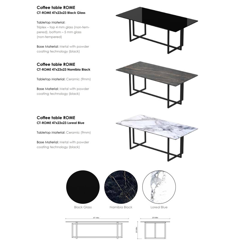 Table basse à tréteaux