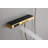 Brass Shower System Mixer Set, 8-10" Square Rainfall & Handheld, Brushed Gold-118708353