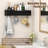 5-Hook Modern Coat Rack with Hidden Wall Hooks for Entryway, Bedroom, Bathroom-1285863207
