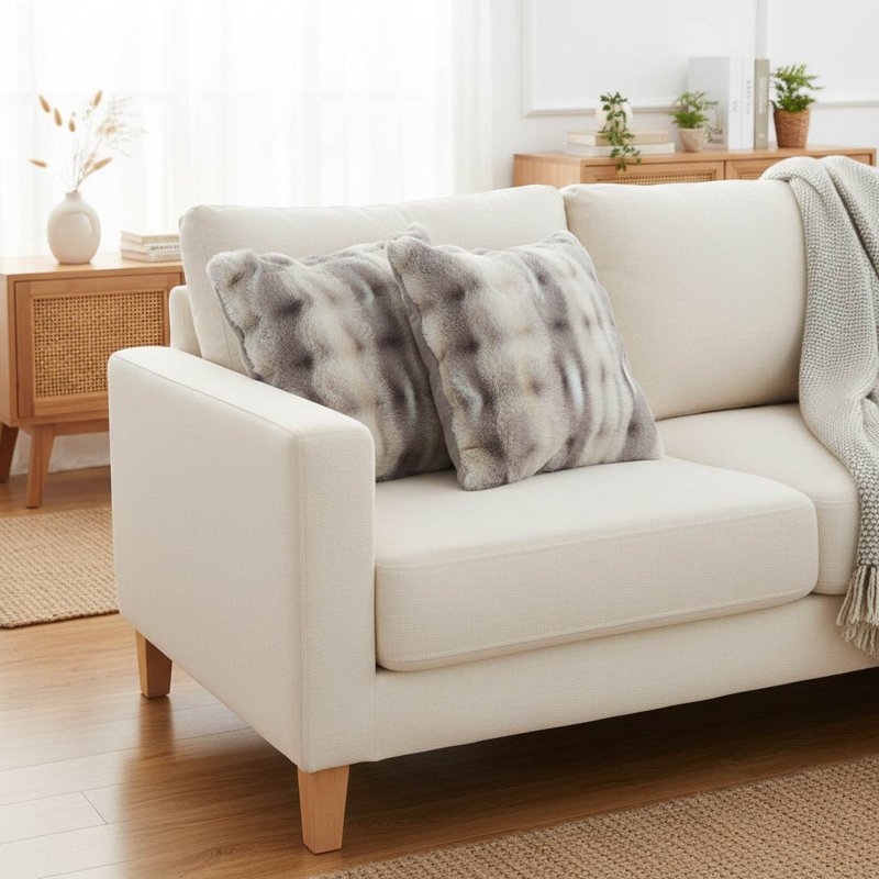 Grey Taupe Square Cushion, Grey Taupe