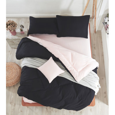 Ensemble de housse de couette en mélange de coton Fabiane
