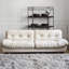 Causeuse-coussin en polyester blanc standard