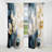 Florentine Beige and Gold Flourishing Flora Wonders Iv - Traditional Curtain - Velvet Room Darkening - 1 Panel-2112694716