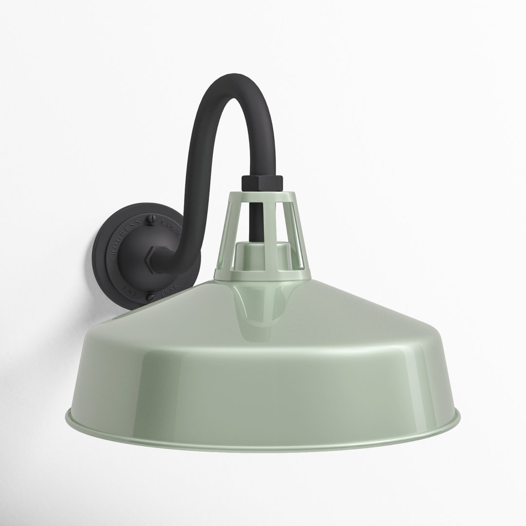 Ciana Black 11.25" H Outdoor Barn Light Birch Lane™ Shade 