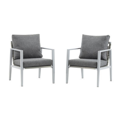 Élégante chaise longue avec structure en aluminium et coussins décoratifs élégants