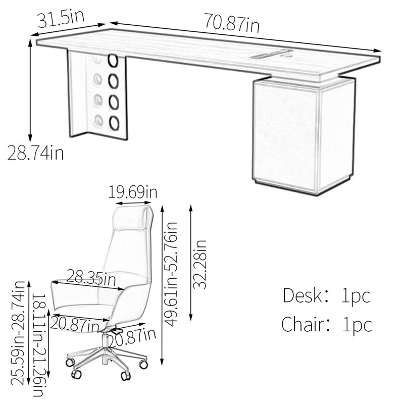 Dedeaux Solid Wood Computer Desk
