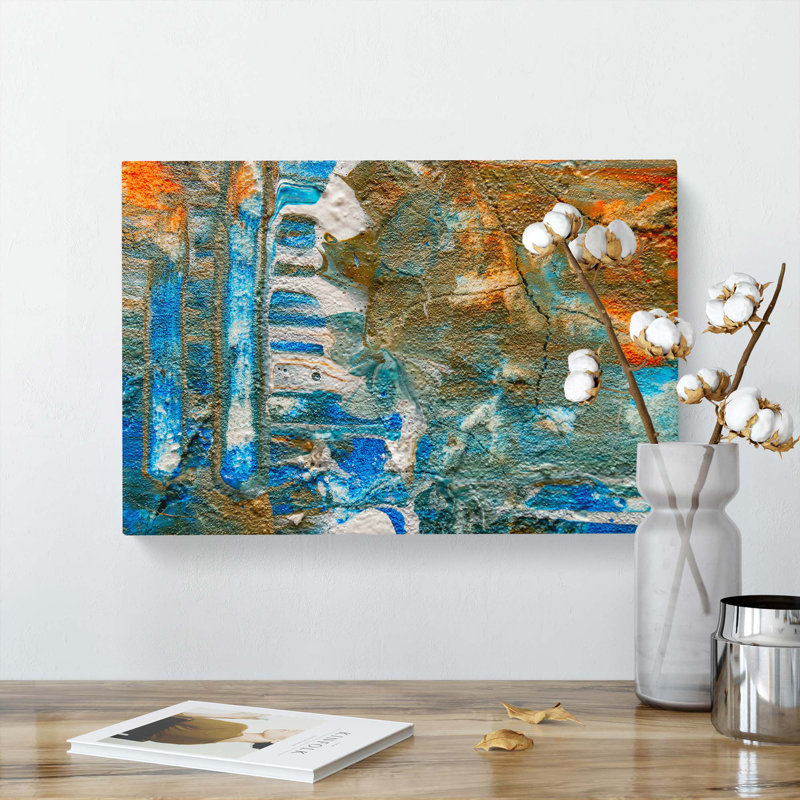 Abstract Art Painting Vol.37 by S.Johnson - Wrapped Canvas Painting Print, 40cm H x 60cm W x 3cm D