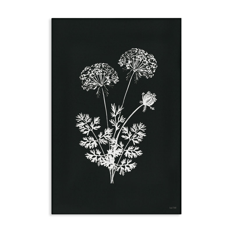 «Black Herb Bunches», art mural sur toile par House Fenway, H 24 po x l 16 po