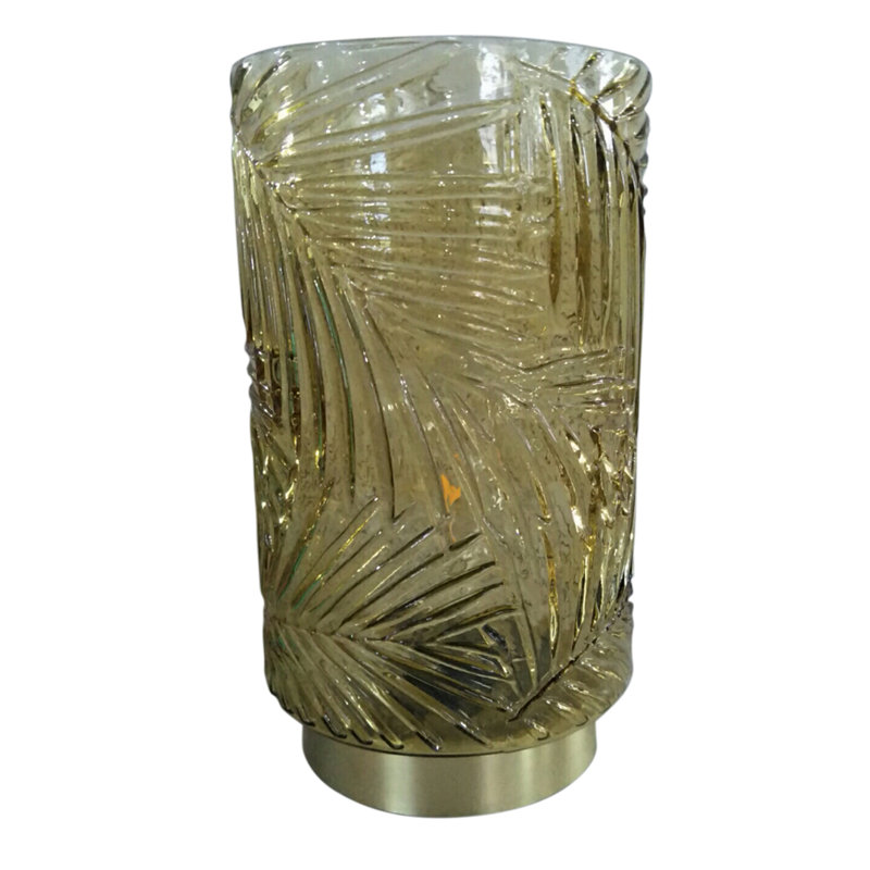 Carter Glass Novelty Lamp, Amber