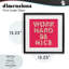 «Work Hard Be Nice», reproduction sous verre encadrée, design par Lish Creative-1315033313-1315033314