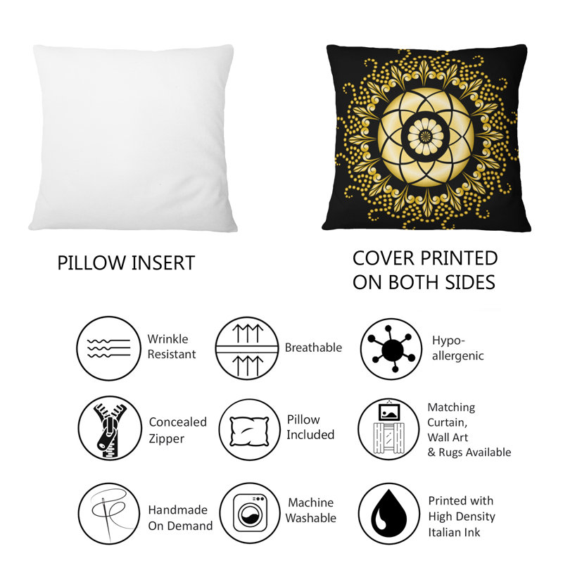 Coussin Vibrant Flower Mandala