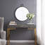 24" X 27"  Wall Mirror With Black Frame, Contemporary Minimalist Accent Mirror, Mirror