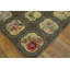 Tapis crocheté antique en laine et coton