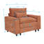 Canapé à siège simple à assise profonde, avec coussins de dossier inclus-180550486