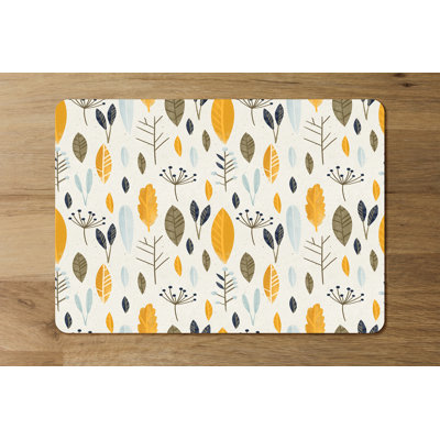 Hoehn Wood Floral Rectangle Placemat
