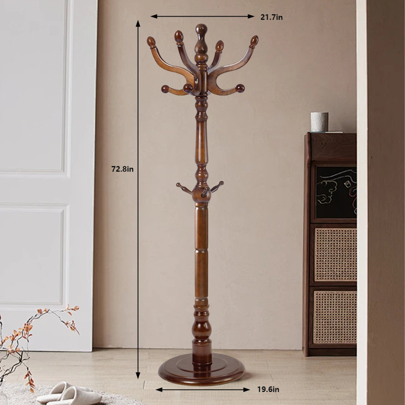 Coat Rack Freestanding, Brown