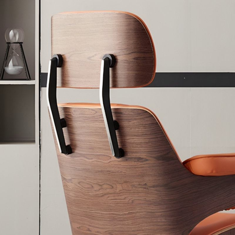 Executive Chair with Headrest, Orange