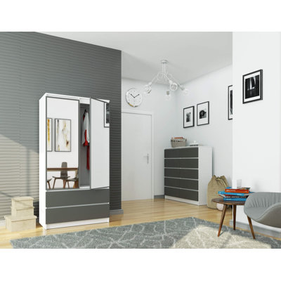 Spasoje 2 Door Manufactured Wood Wardrobe